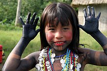 Embera girl dressed for a dance Panama Embera0605.jpg
