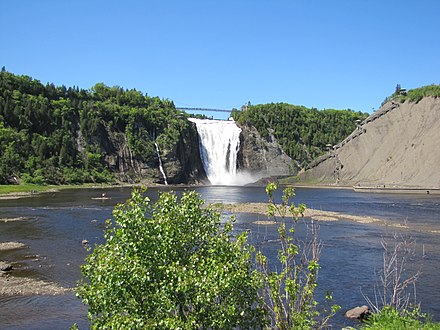Montmorency Falls is a major waterfall in the city's east end.