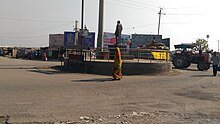 This statue near Mamlatdar office, Bus stand , Mahaveer colddrinks