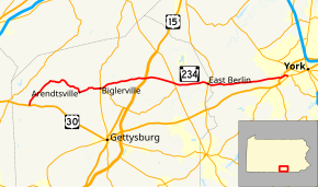 Pennsylvania Route 234 map.svg