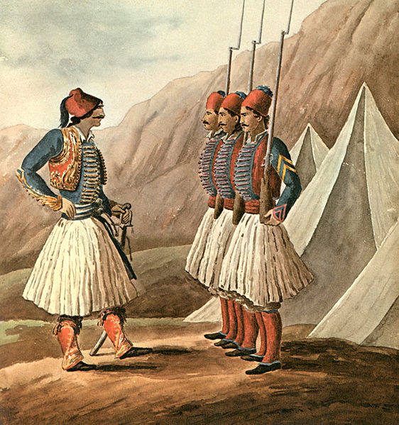 Men of the light infantry battalions established by Ioannis Kapodistrias