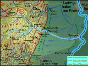 Pfaelzerwaldkarte Flussgebiete Speyerbach.png