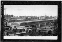 Photocopy of postcard The World Post Card Co., 1906 GENERAL VIEW - Girard Avenue Bridge, Spanning Schuykill River at Girard Avenue, Philadelphia, Philadelphia County, PA HABS PA,51-PHILA,461-2.tif