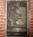 Plaque for WWII victims at Church of St. Bridget in Gdańsk