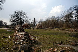 Kostšinas pie Odras vecpilsētas drupas