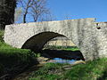 Pont de la Lèche, sur la route médiévale quittant l’itinéraire antique de la via Domitia pour faire un détour par Forcalquier.