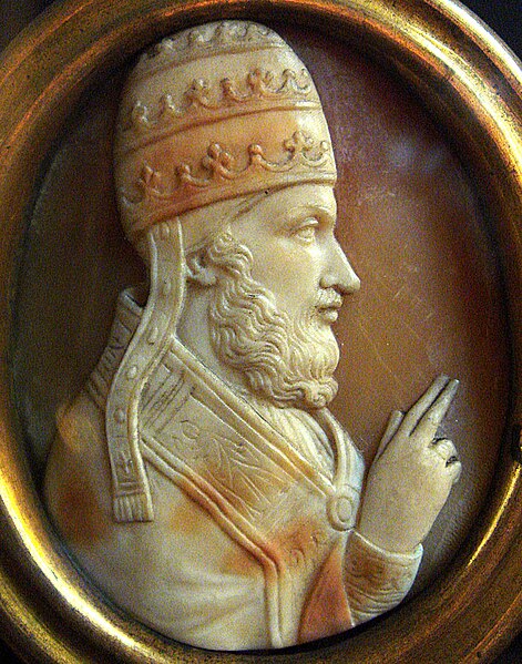 Pope Adrian IV, who claimed Ireland for the Papacy in 1155