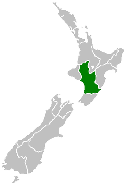 Location of ماناواتو-وانگانوی Manawatu-Wanganui