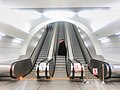 Stanice metra Anděl po rekonstrukci eskalátorů