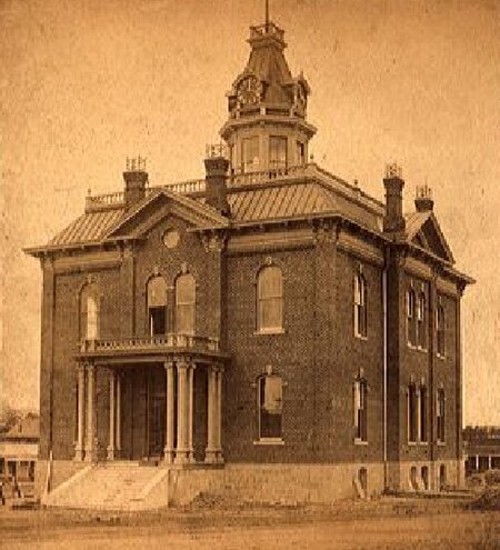 First Prescott Courthouse, c. 1885