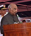 President Ram Nath Kovind awards the President’s Colour to the Submarine Arm of Indian Navy (4) (cropped)