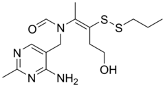 Skelettformel von Prosultiamin