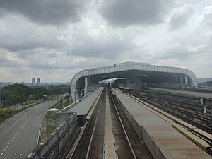Putra Heights LRT Station outview (211104).jpg