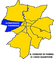 San Pancrazio Parmense – Mappa