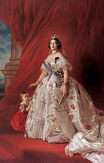 Isabel II, poltredet gant Franz Xaver Winterhalter