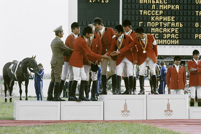 Конное милитари в программе олимпиады 9. Конный спорт на летних Олимпийских играх 1980.