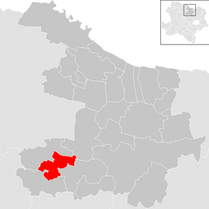 Location of the municipality of Ravelsbach in the Hollabrunn district (clickable map)