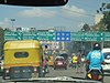 View from a car in India