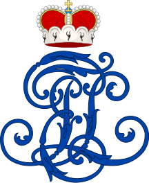 File:Royal Monogram of Prince Leopold III of Lippe, Variant.svg