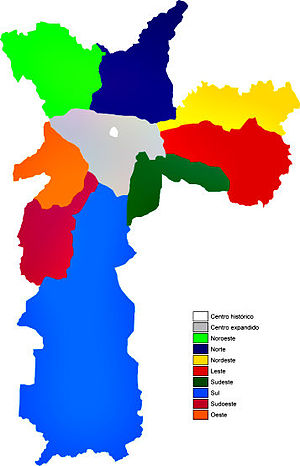 Geographic Areas of the city of São Paulo