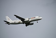 An Airbus A320 in the Tigerair-SEAir livery (2012) SEAIR Airbus A320 RP-C6320.jpg