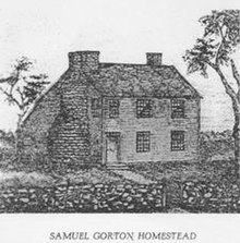 Samuel Gorton's house, built after King Philip's War Samuelgortonhome.cropped.jpg