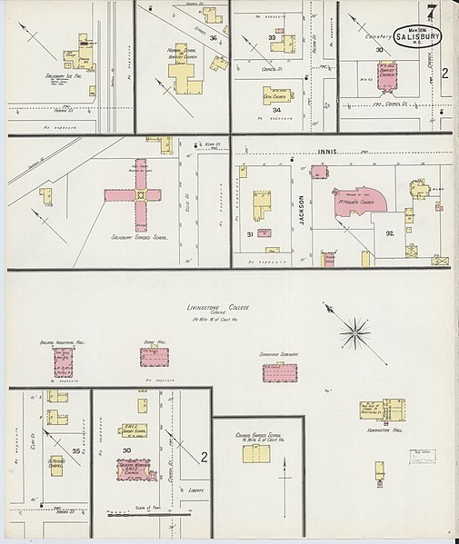 File:Sanborn Fire Insurance Map from Salisbury, Rowan County, North Carolina. LOC sanborn06484 003-7.jpg