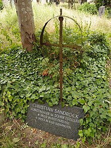 Grab Christian Sandrocks auf dem Kapellenfriedhof in Bad Kissingen