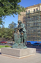 The young Peter the Great learns shipbuilding in Zaandam