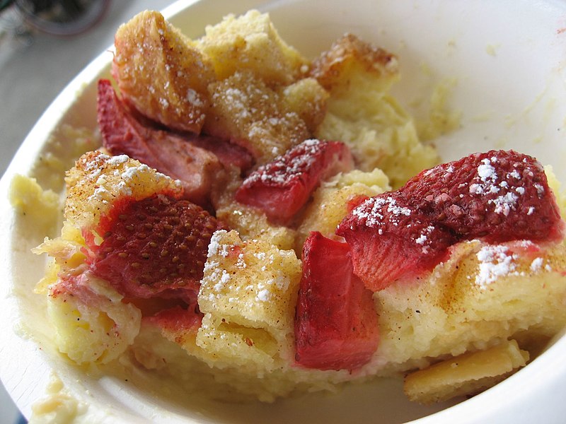 File:Scrumptious strawberry bread pudding.jpg