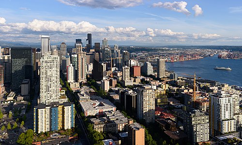 Seattle skyline from the Space Needle