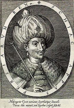 Şah Abbas I. Dominicus Custos.jpg tarafından gravür