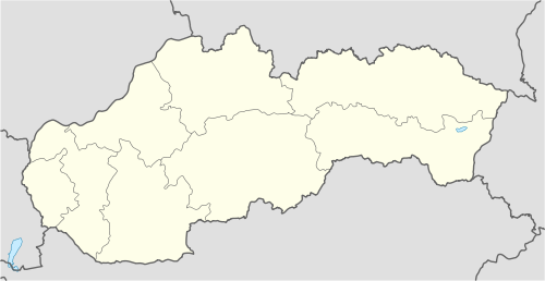 Mapa konturowa Słowacji