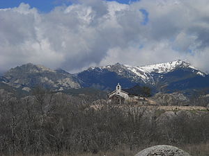 Bergslandskap sett från Soto del Real.