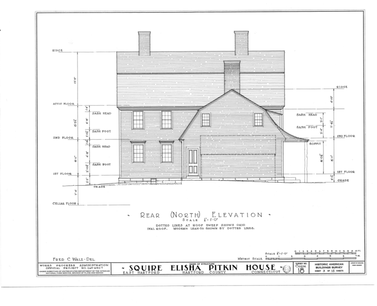 File:Squire Elisha Pitkin House, Roberts Lane, East Hartford, Hartford County, CT HABS CONN,2-HARFE,1- (sheet 3 of 15).png