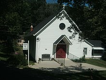 St. Paul's Episcopal Church, July, 2016 St. Pauls Episcopal Church at Bear Mountain Indian Mission School, front view.jpg