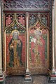 Rood screen in St Agnes in Cawston, Norfolk. The screen was restored and cleaned in 1952. Retouched version.