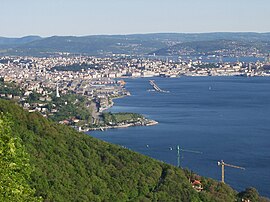 Trieste seen from the north