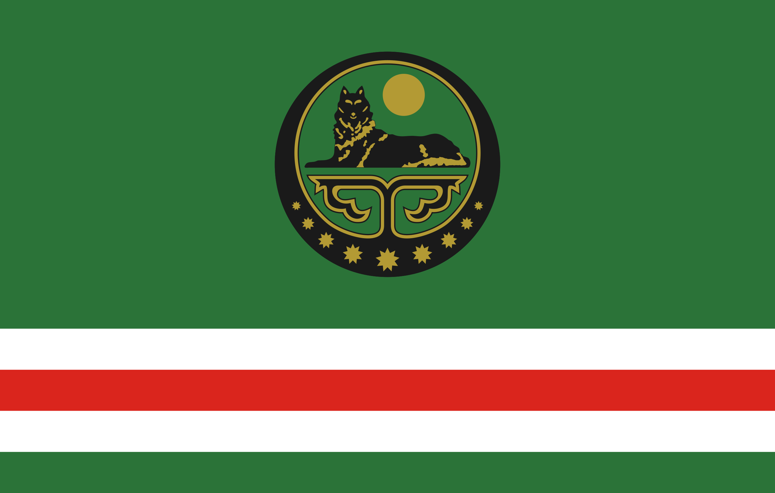 Ficheiro:Flag of the Chechen Republic.svg – Wikipédia, a enciclopédia livre