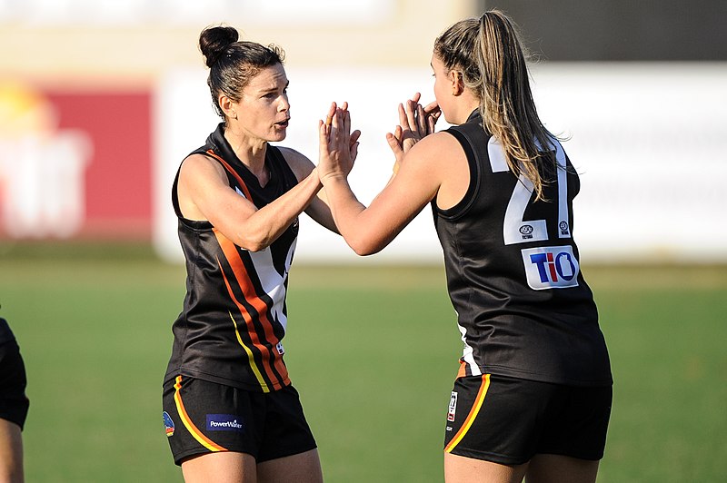 File:Sue Nalder and Anne Hatchard celebrating a goal.2.jpg