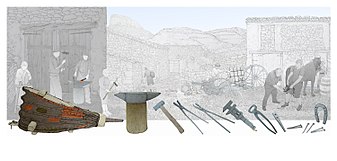 Smithing process in Mediterranean environment, Valencian Museum of Ethnology T1.-Ferrer (26049209744).jpg
