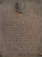 Tablica pamięci ks. Władysława Gurgacza - Kościół św. Antoniego w Krynicy