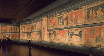 The Apocalypse Tapestry in the Château d'Angers, in Angers, France