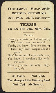 Tessie Two songs associated with the Boston Red Sox