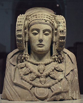 Lady of Elche, a piece of Iberian sculpture from the 4th century BC