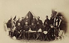 Sir Robert Napier tillsammans med sin stab under den brittiska expeditionen mot Kejsardömet Etiopien 1868.