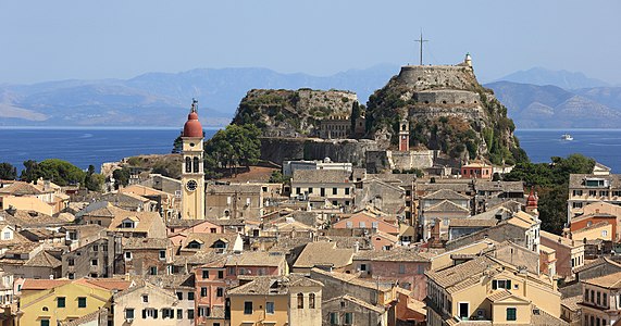 The Old Fortress and the Old Town of Corfu, Greece