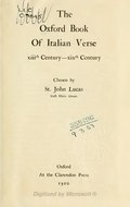 The Oxford book of Italian verse.djvu