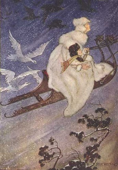 An illustration of the Snow Queen, the character Elsa is based upon.