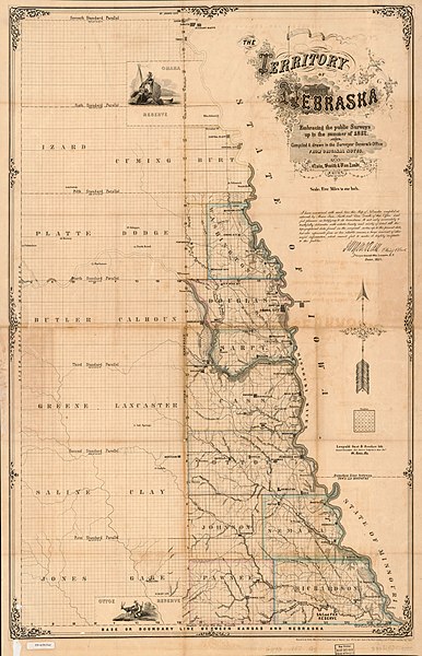 File:The Territory of Nebraska - embracing the public surveys up to the summer of 1857 LOC 79694702.jpg